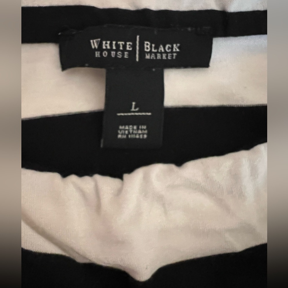 White House Black Market Off Shoulder Striped Top - Picture 3 of 3